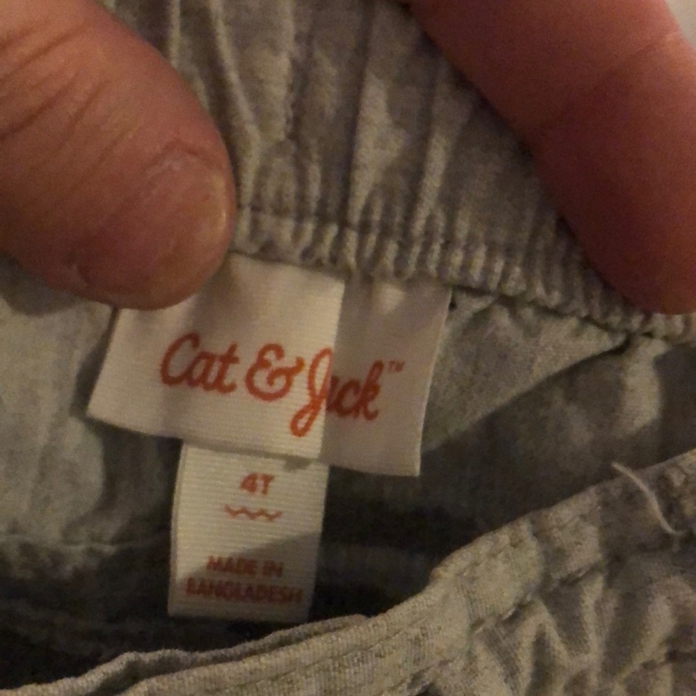 4T Boys Cat & Jack drawstring shorts